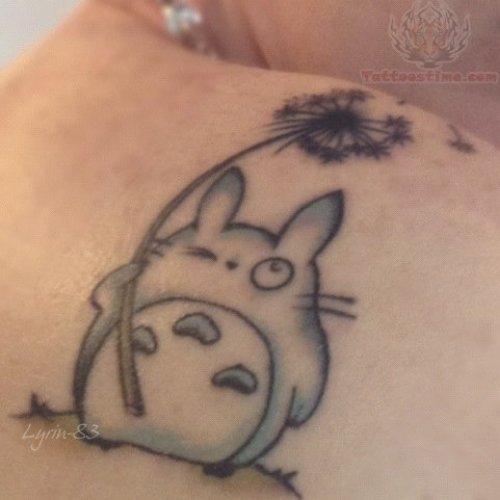 Bunny And Dandelion Tattoo