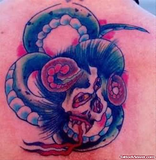 Scary Blood Death Tattoo