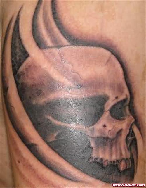 Death Skull Tattoo For Body