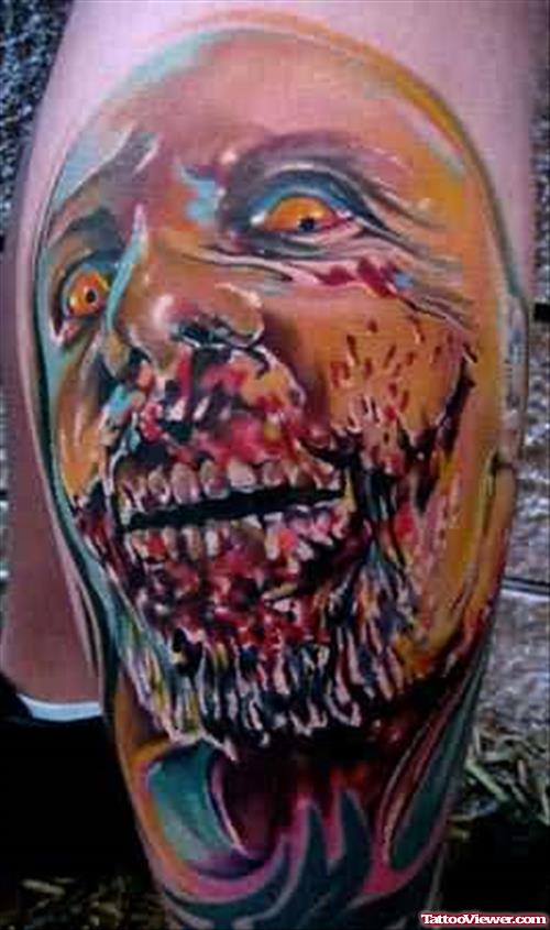 Zombie Scary Death Tattoo