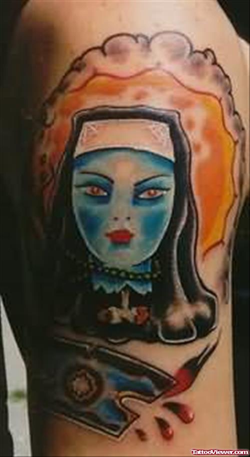 Dreadful Death Girl Tattoo