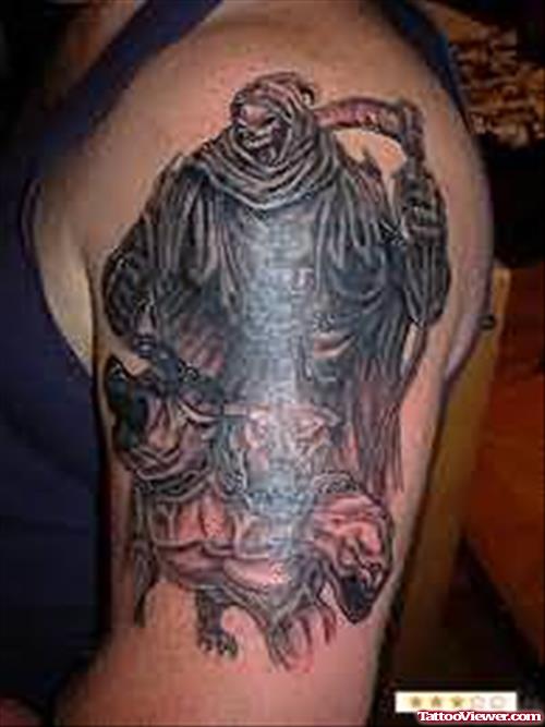 Devil Man Death Tattoo