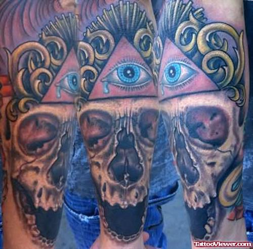 Skull Fillagree Tattoo