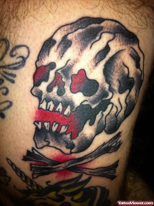 Andy Blair Skull Tattoo
