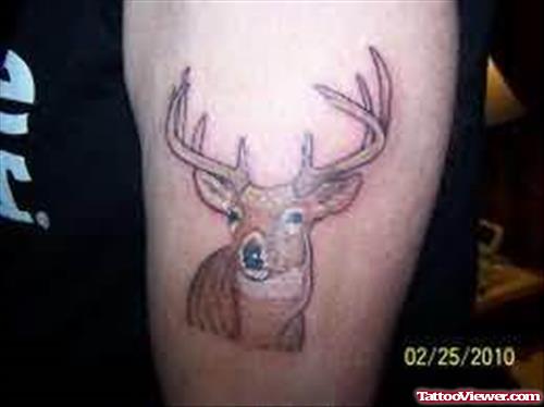 Deer Tattoo For Bicep