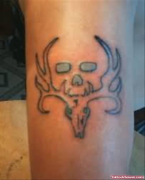 Deep Skull Bone Tattoo