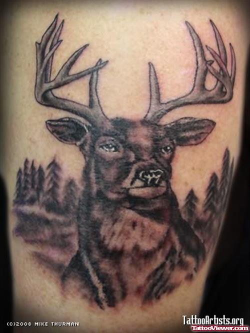 Deer Faces Tattoo