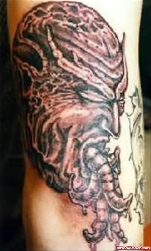 Demon Head Tattoo
