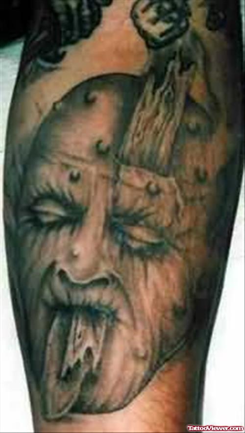 Injured Demon Tattoo