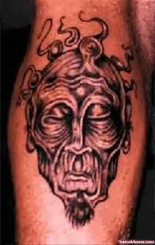 Sad Demon Tattoo