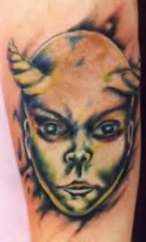 Scaring Demon Tattoo