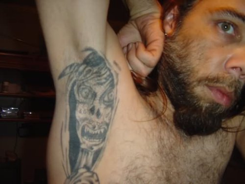 Demon Tattoo On Armpit