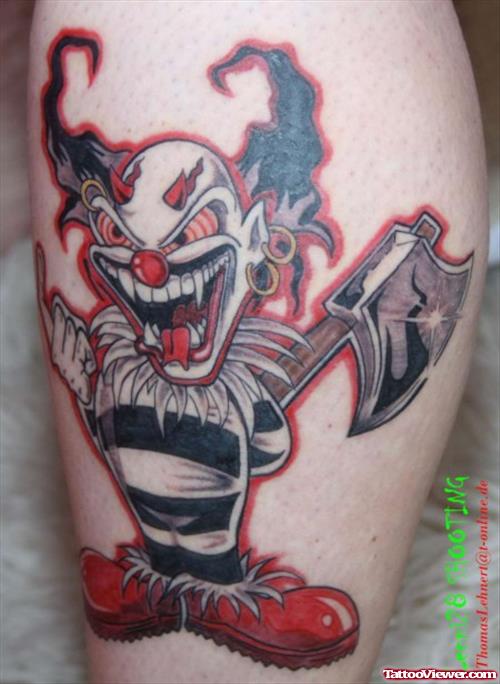 Devil Clown Tattoo