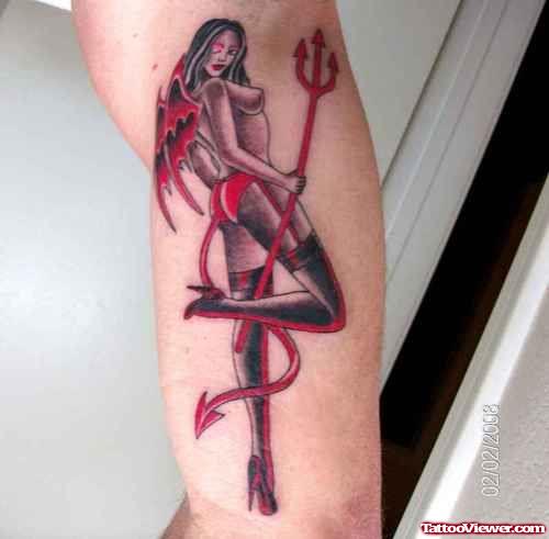 Wicked Devil Girl Tattoo De sign