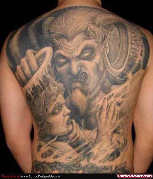 Devil Tattoos On Back