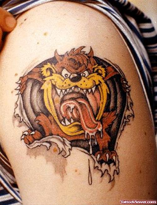 Devil Taz Tattoo Design