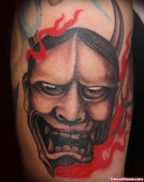 Devil Mask Tattoo