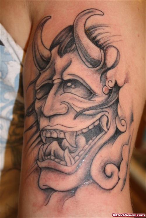 Chinese Devil Tattoo Design