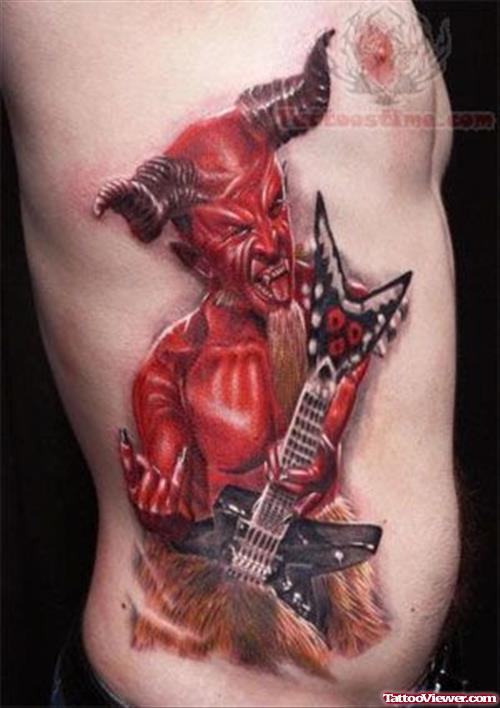 Devil Red Ink Tattoo
