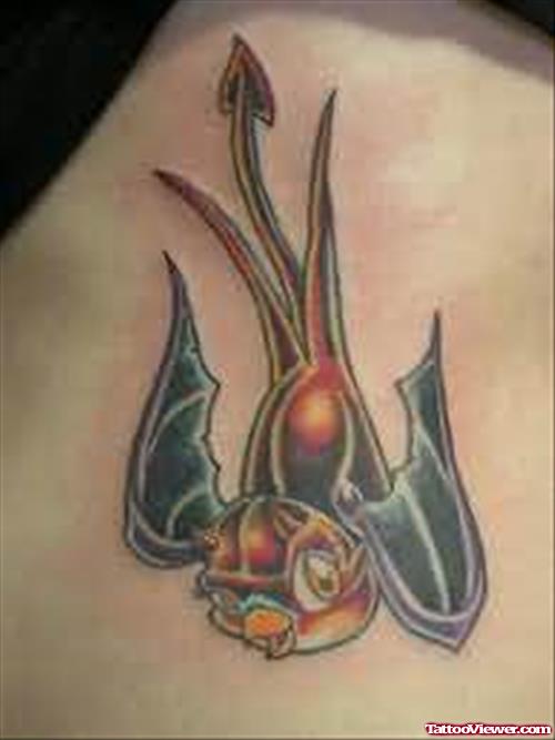 Devil Wings Bird Tattoo