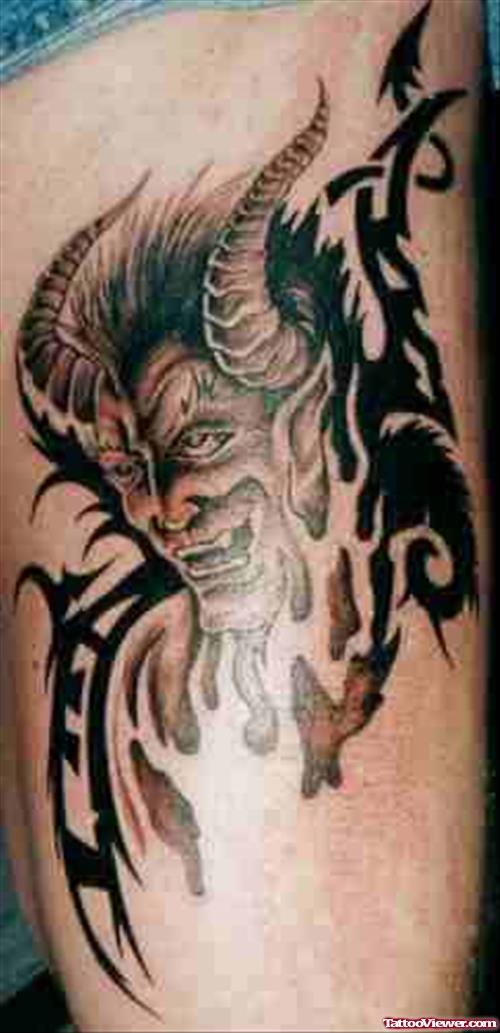 Devil Tattoo For Arm