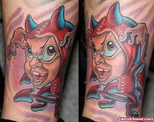 Smiling Devil Tattoo Art