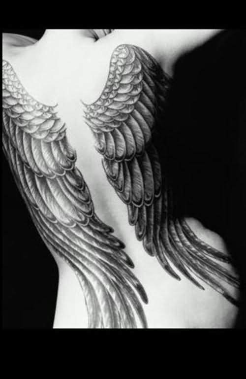 Devil Wings Tattoo On Back