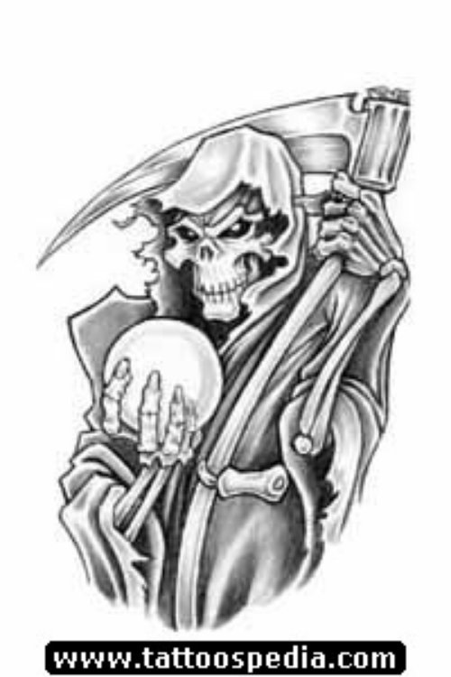 Grim Reaper Devil Tattoo Design