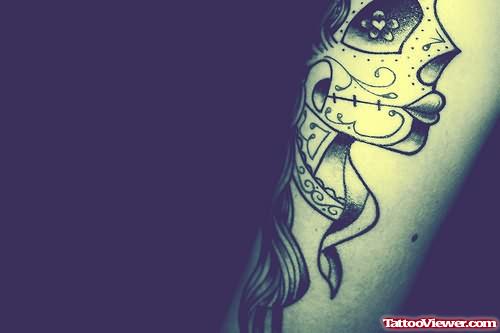Tumblr Dia De Los Muertos Face Tattoo
