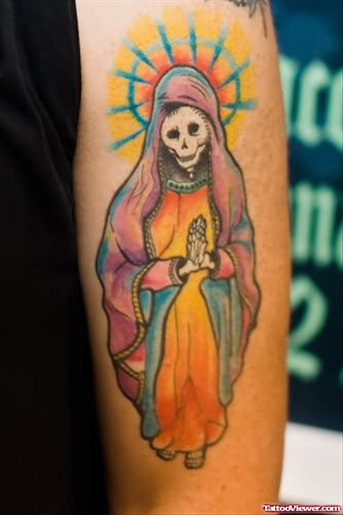Ghost Dia De Los Muertos Tattoo