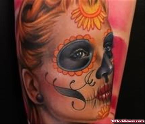 Dia De Los Muertos Latest Tattoo For Girls