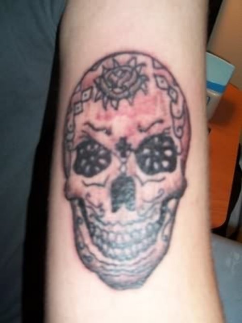 Normal Skull Tattoo Dia De Los Muertos