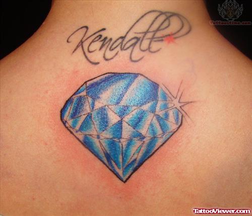 Diamond Are Forever - Blue Diamond Tattoo