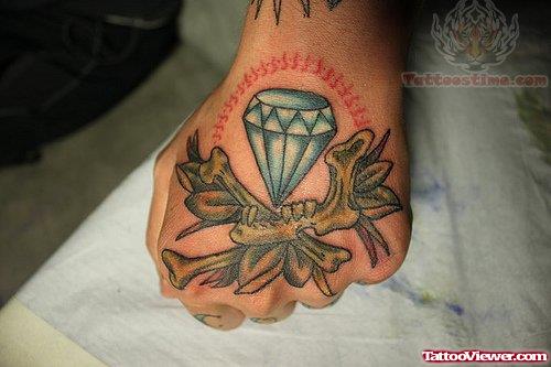 Tumblr Diamond Hand Tattoo