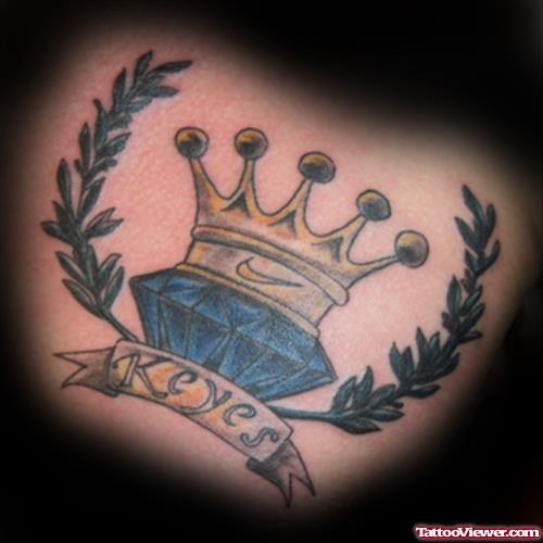Keyes - Crown Diamond Tattoo