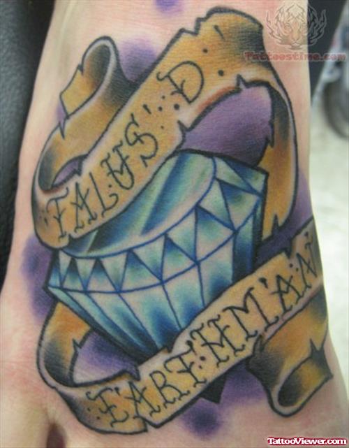 Talus Diamond Tattoo