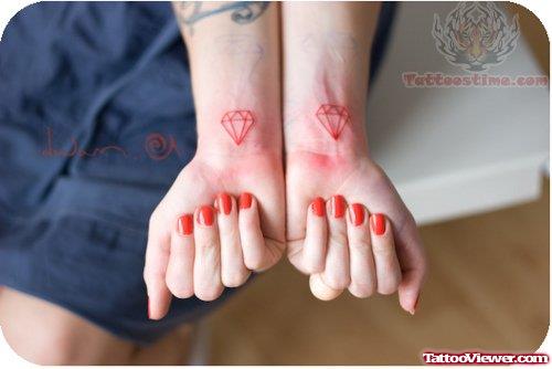 Diamond Tattoos On Wrists