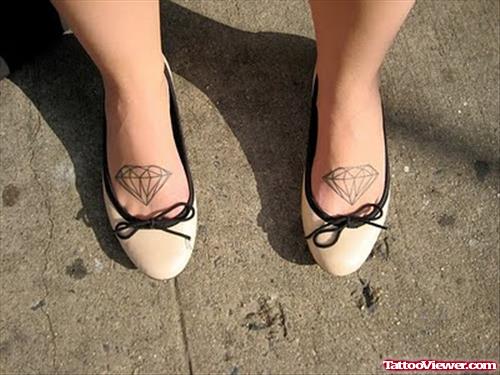 Crazy Diamond Tattoos On Feet