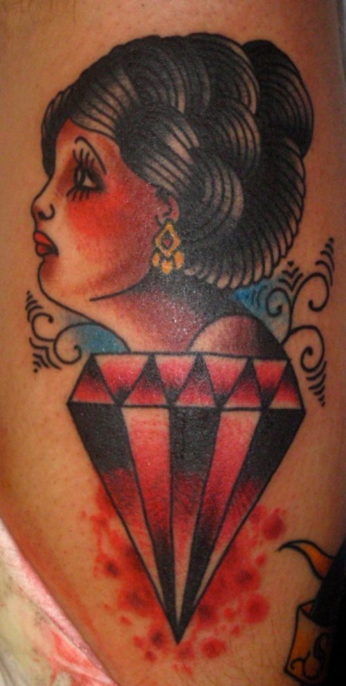 Diamond Girl Tattoo