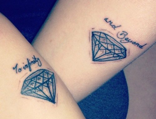 To Infinity And Beyond Diamond Tattoo