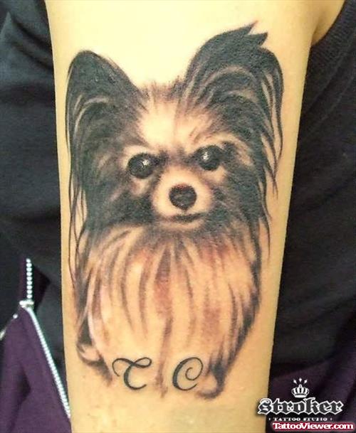 Cute Puppy Dog Tattoo