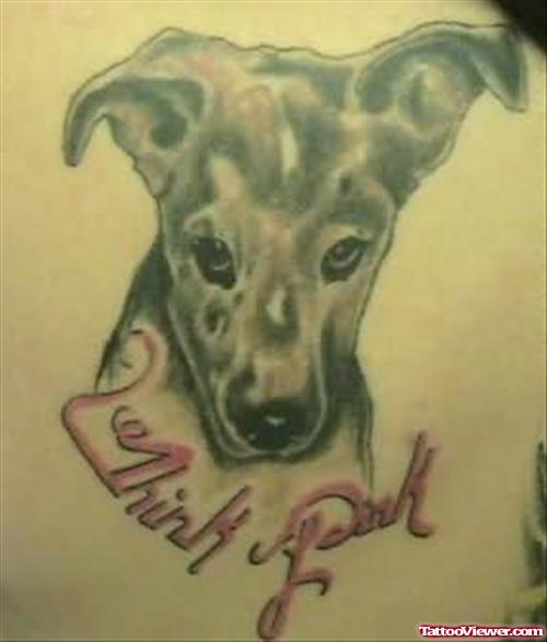 Think Pink - Dog Tattoo