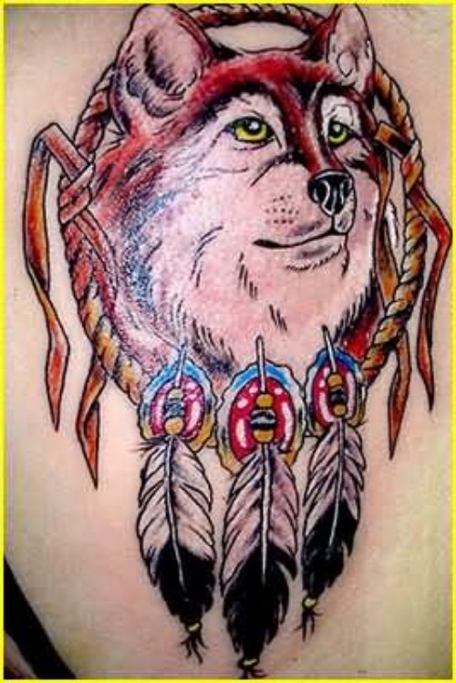 Indian Dog Style Tattoo