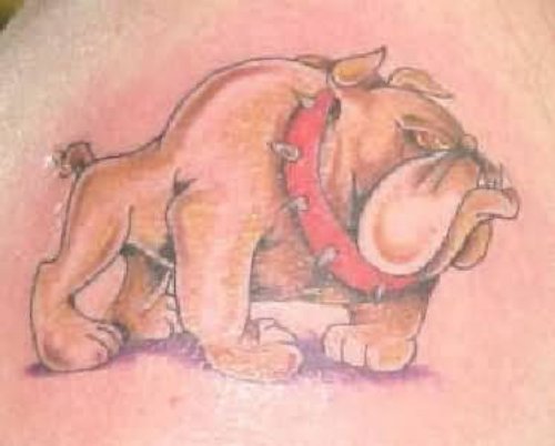 British Bull Dog Tattoo