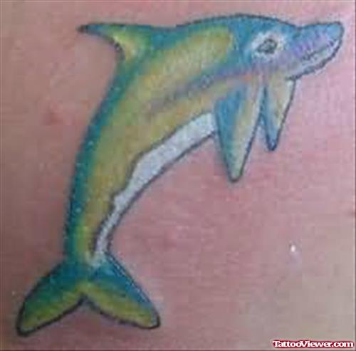 Green Dolphin Tattoo
