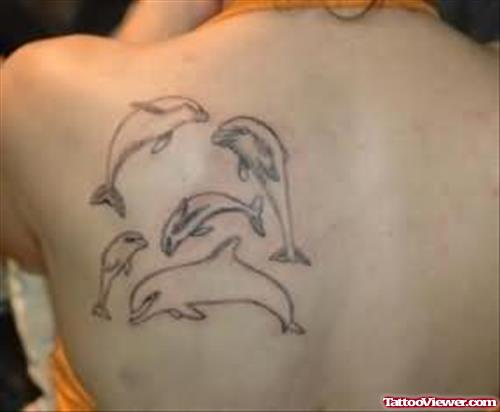 Dolphin Tattoos For Girls On Back Shoulder