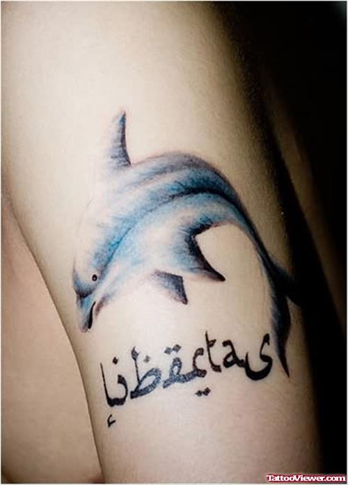 Dolphin Simple Tattoo. 