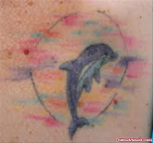 Dolphin Hoop Tattoo