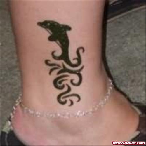 Dolphin Ankle Tattoo