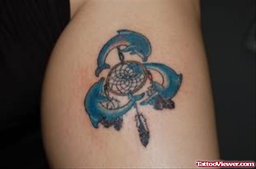Dolphin Swim Tattoo